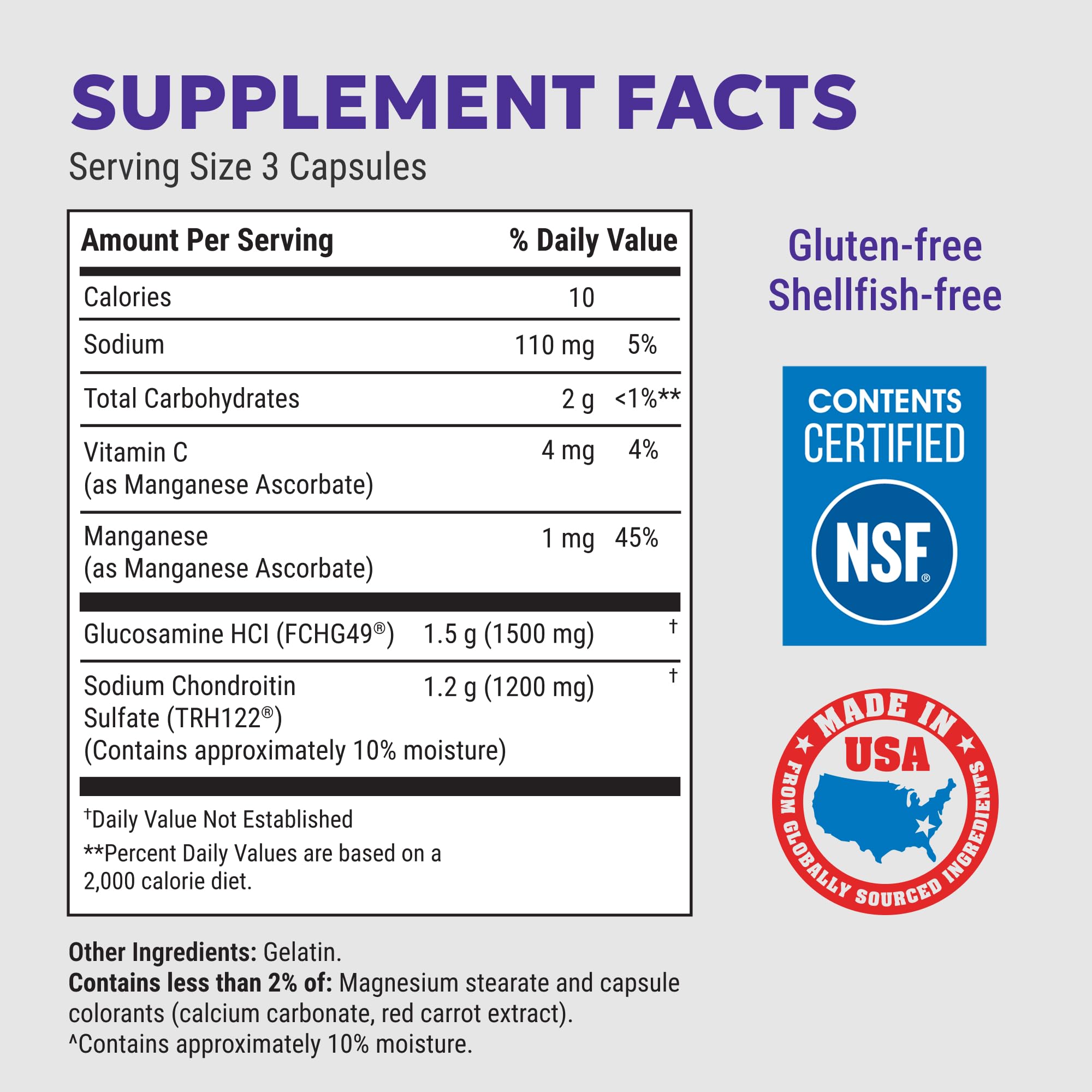 Nutramax Laboratories Cosamin® DS Joint Health Supplement with Glucosamine & Chondroitin for Adult Men & Women, Joint Supplement, 180 Capsules - TrustMedUSA