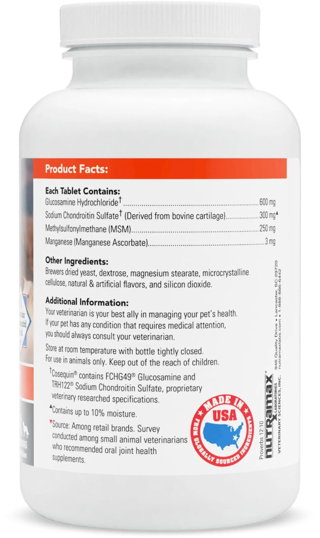 Nutramax Laboratories Cosequin Maximum Strength Joint Health Supplement for Dogs - TrustMedUSA