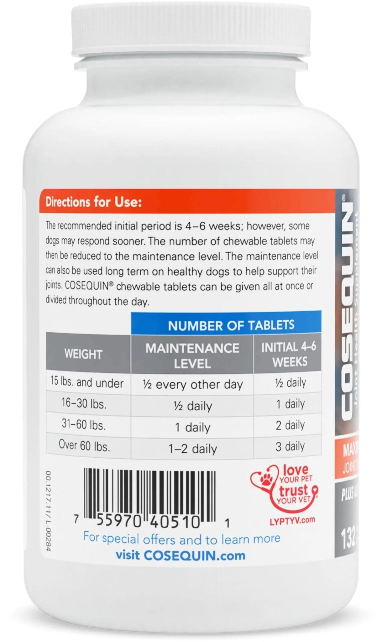 Nutramax Laboratories Cosequin Maximum Strength Joint Health Supplement for Dogs - TrustMedUSA
