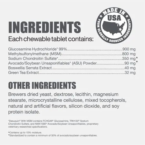 Nutramax Laboratories Dasuquin with MSM Joint Health Supplement for Large Dogs - TrustMedUSA