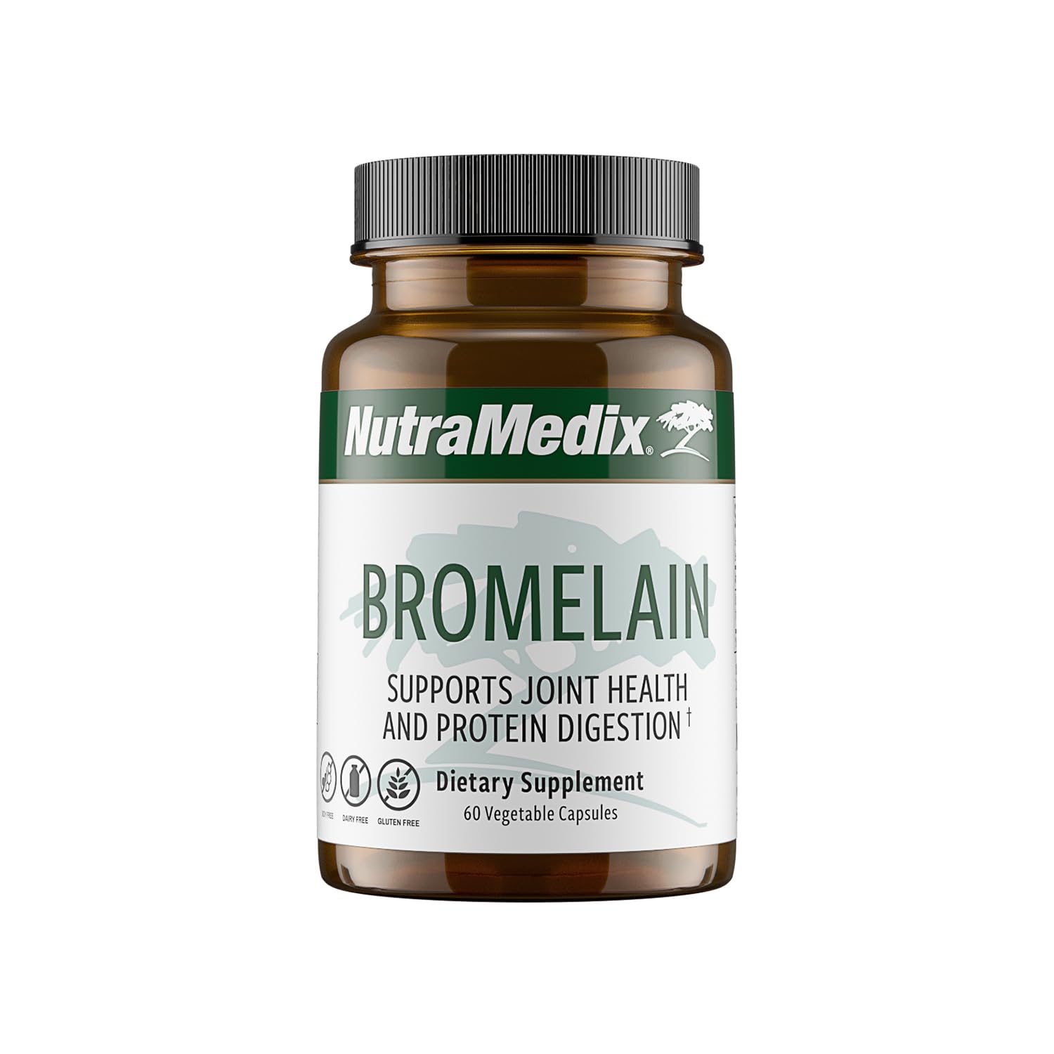 NutraMedix Bromelain Supplements - Proteolytic Enzymes from Pineapple Stems + Bromelain 1,000mg - Designed to Offer Digestion, Exercise and Joint Support - Gluten, Soy and Dairy-Free (60 Capsules) - Maple Wellness Supplements