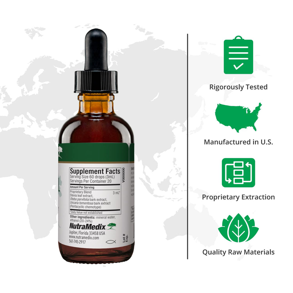 Nutramedix Nutra BRL - Liquid Herbal Supplement for Gut Health & Immune Support - Samento & Banderol for Digestive Health - Immune System Booster Supplement (60mL) - TrustMedUSA