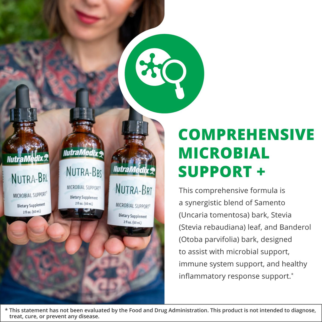 Nutramedix Nutra BRL - Liquid Herbal Supplement for Gut Health & Immune Support - Samento & Banderol for Digestive Health - Immune System Booster Supplement (60mL) - TrustMedUSA