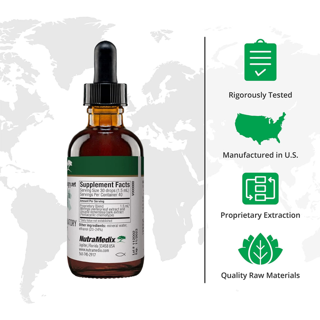 NutraMedix VitalMedix - Cat's Claw & Moringa Plant Extract - Daily Energy Supplement for Immune Health & Overall Vitality - Rich in Vitamins & Minerals (2oz) - TrustMedUSA