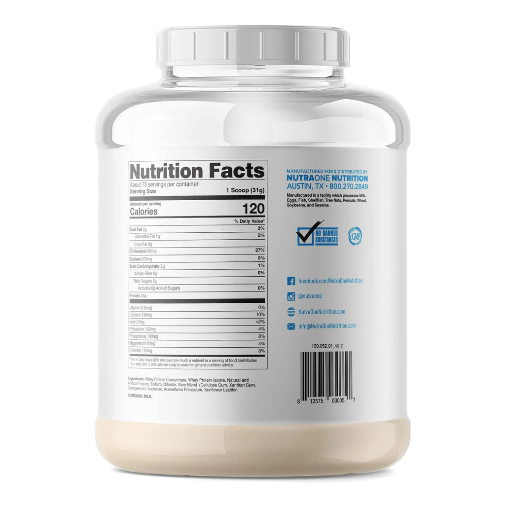 NutraOne ProteinOne Whey Protein Promote Recovery and Build Muscle with a Protein - TrustMedUSA