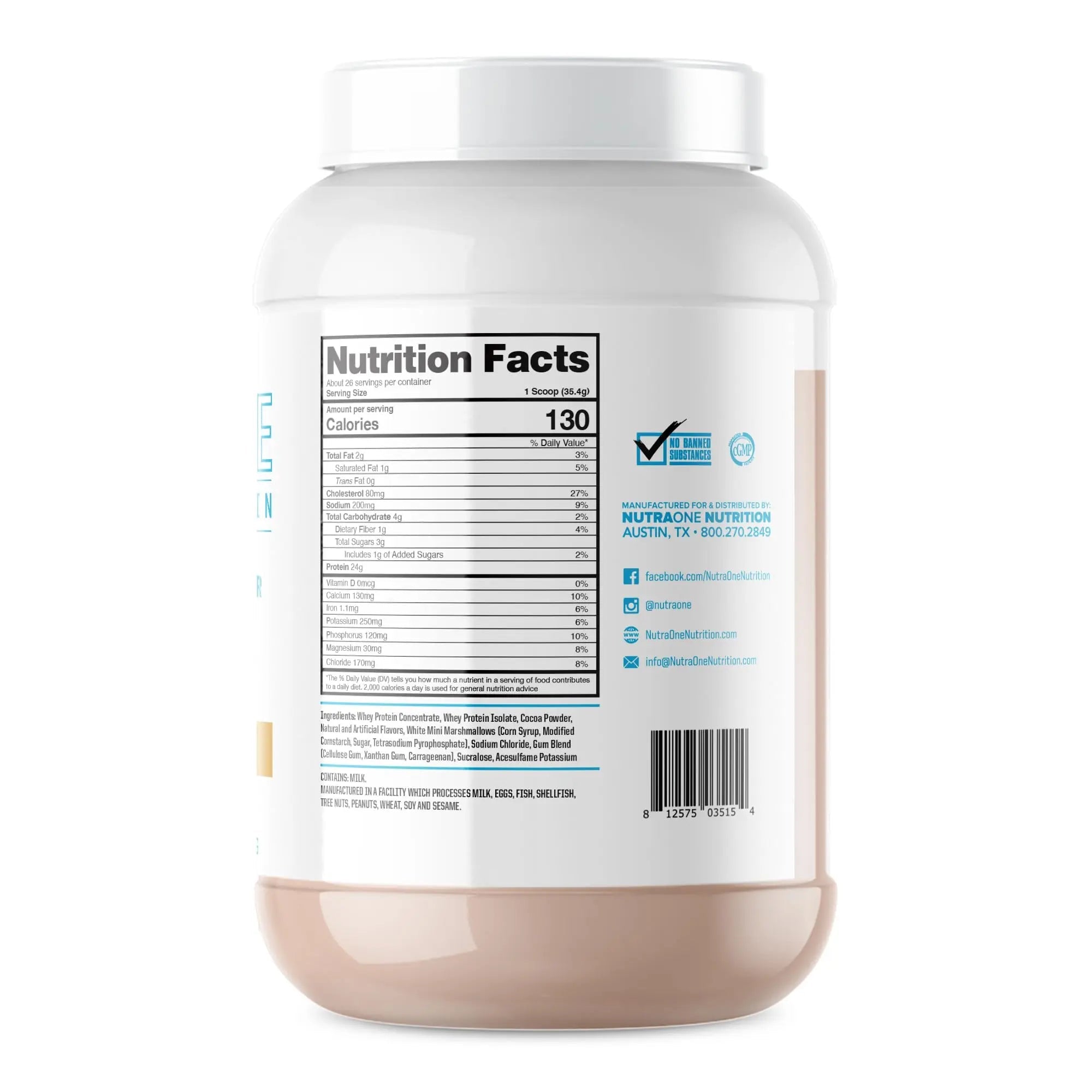 NutraOne ProteinOne Whey Protein Promote Recovery and Build Muscle with a Protein - TrustMedUSA