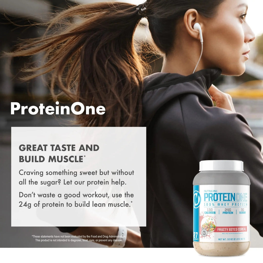 NutraOne ProteinOne Whey Protein Promote Recovery and Build Muscle with a Protein - TrustMedUSA