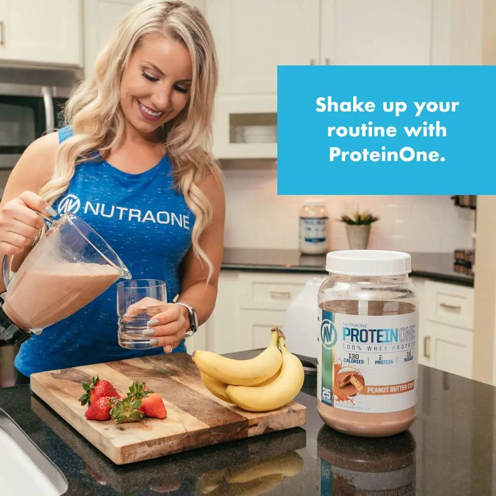 NutraOne ProteinOne Whey Protein Promote Recovery and Build Muscle with a Protein - TrustMedUSA