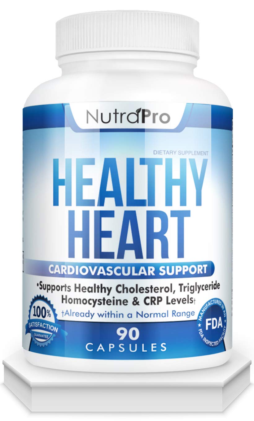 NutraPro Healthy Heart - Heart Health Supplements & Arteries Support .Healthy Cholesterol and Triglyceride. GMP Certified. - TrustMedUSA