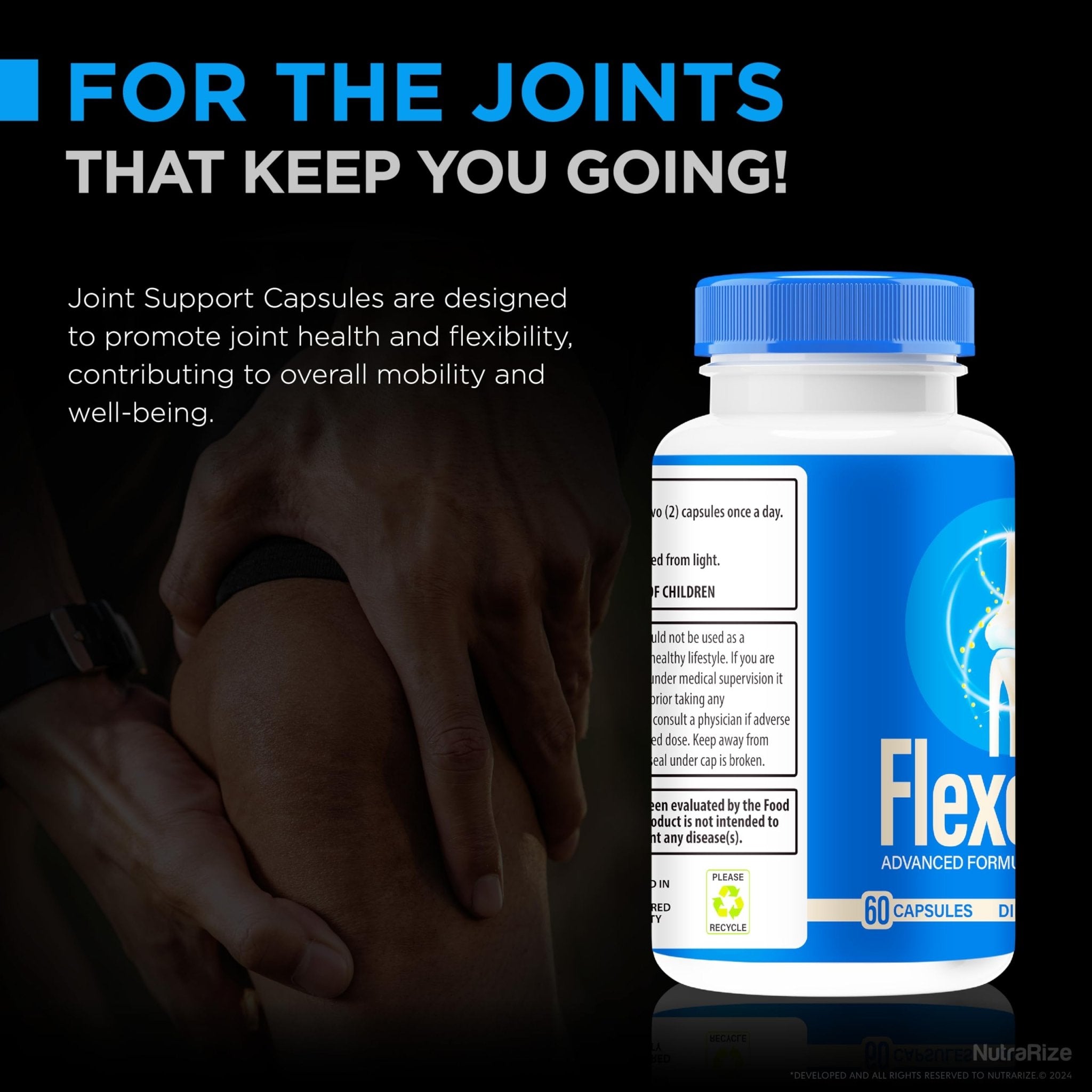 NutraRize (2 Pack) Flexopril Ultra Capsules, Official Flexopril for Joint Support, All-Natural Formula to Fortify Bones and Bolster Flexibility, Premium FlexoprilUltra Pills Review (120 Capsules) - TrustMedUSA