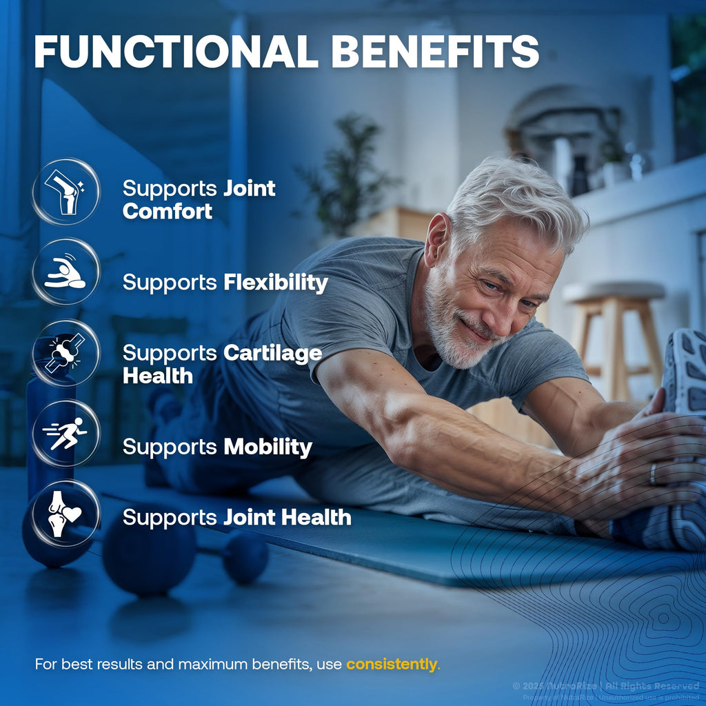 NutraRize Flexo Bliss, FlexoBliss Joint Health Support, All-Natural Supplement to Support Flexibility and Full Range of Motion, Official Flexo Bliss Reviews (60 Capsules) - TrustMedUSA