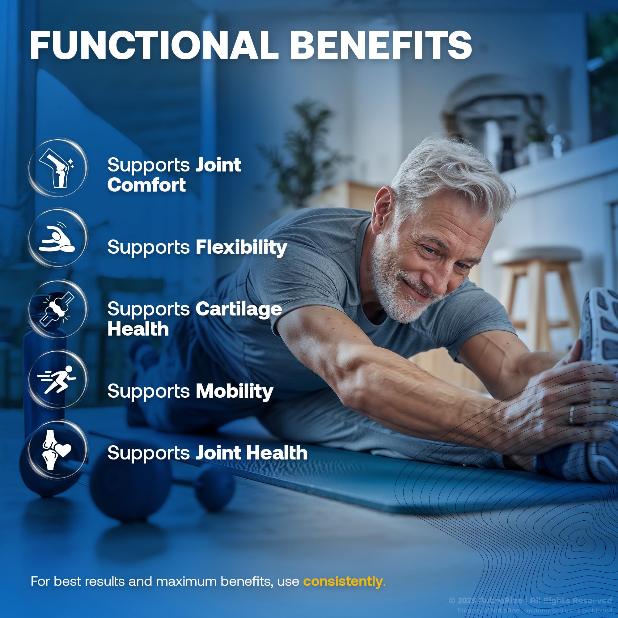 NutraRize Flexo Bliss, FlexoBliss Joint Health Support, All-Natural Supplement to Support Flexibility and Full Range of Motion, Official Flexo Bliss Reviews (60 Capsules) - TrustMedUSA