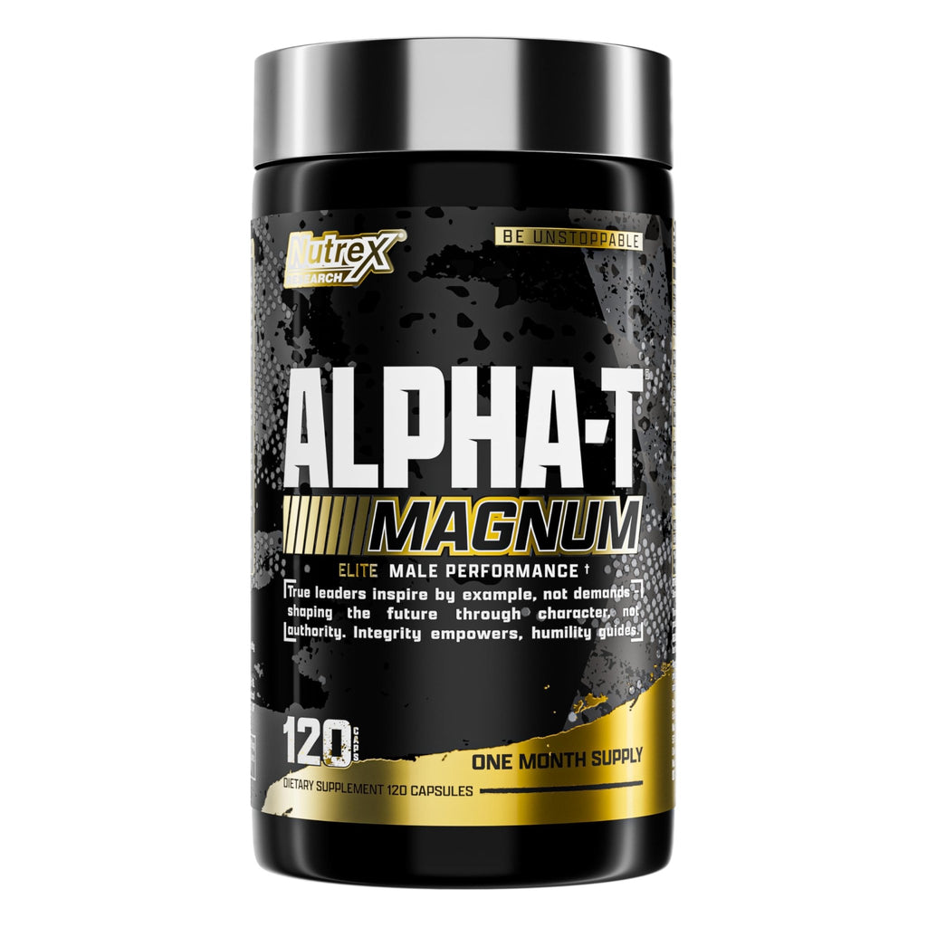 Nutrex Research Alpha-T Magnum Testosterone Support for Men | Anabolic Supplement with Tongkat Ali, Fadogia Agrestis, Shilajit and Ashwagandha | Muscle Builder for Strength, Growth & Hormone Balance - TrustMedUSA