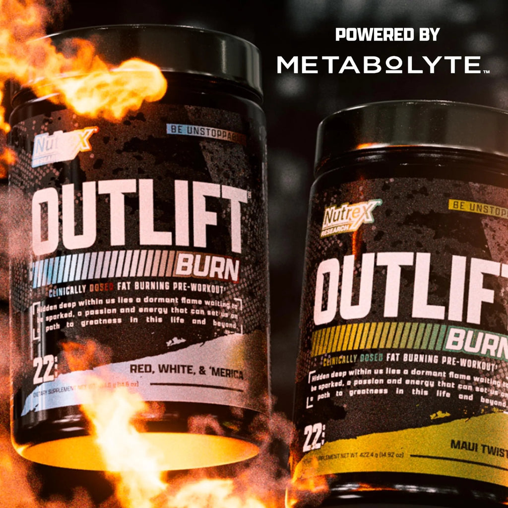 Nutrex Research Outlift Burn Thermogenic Pre Workout Powder, 2 in 1 Performance - TrustMedUSA