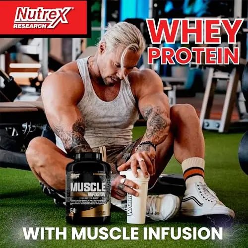 Nutrex Research Whey Protein Powder, Chocolate Muscle Infusion Whey Isolate w/EAA - TrustMedUSA