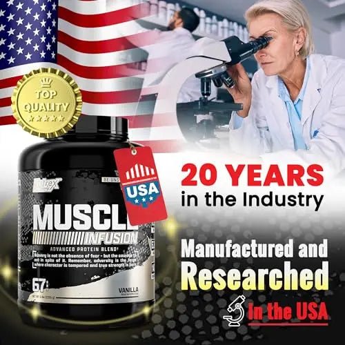 Nutrex Research Whey Protein Powder, Vanilla Muscle Infusion Whey Isolate w/EAA - TrustMedUSA