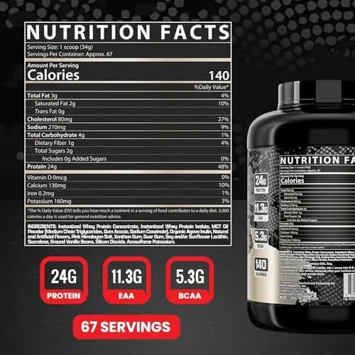 Nutrex Research Whey Protein Powder, Vanilla Muscle Infusion Whey Isolate w/EAA - TrustMedUSA