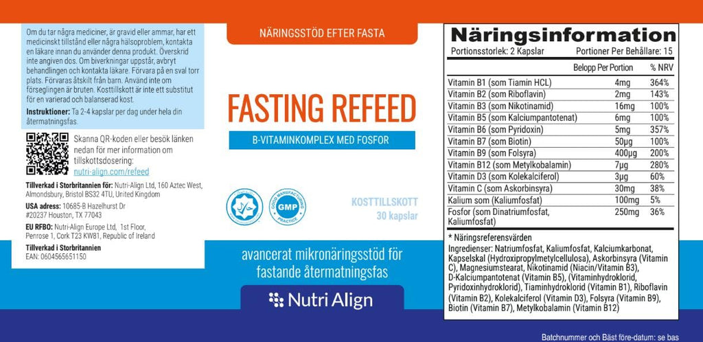 Nutri-Align Fasting Refeed Multivitamin | 30 Fasting Multi Vitamin Capsules | Multivitamin for Men & Women | Vitamin B Complex, Phosphorus & Vitamin D & C Fasting Multivitamins | Gluten Free - TrustMedUSA