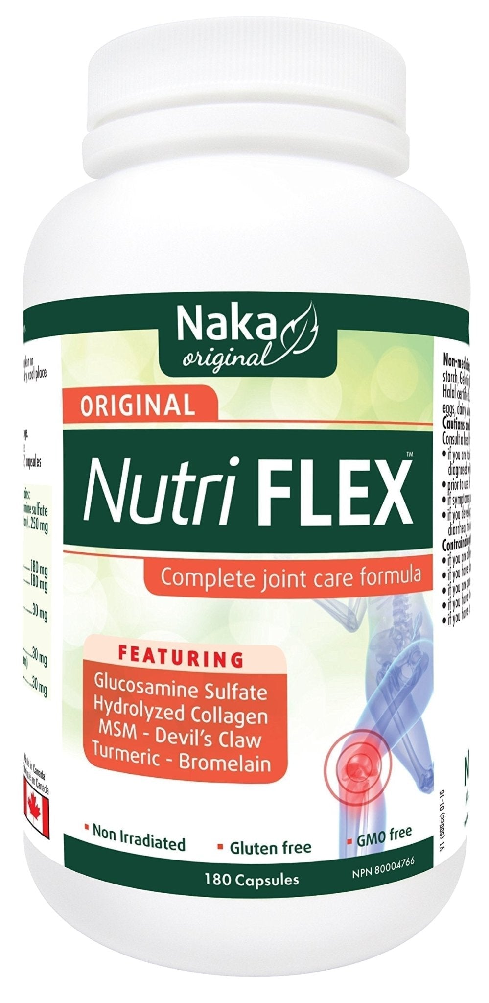 Nutri Flex Complete Joint Care Formula (180 Capsules) Nutri-Flex NutriFlex Brand: Naka - TrustMedUSA