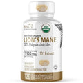 Nutri Organic Lions Mane Supplement Capsules - 1900 mg, 10:1 Dual Extraction, 120 Count - TrustMedUSA