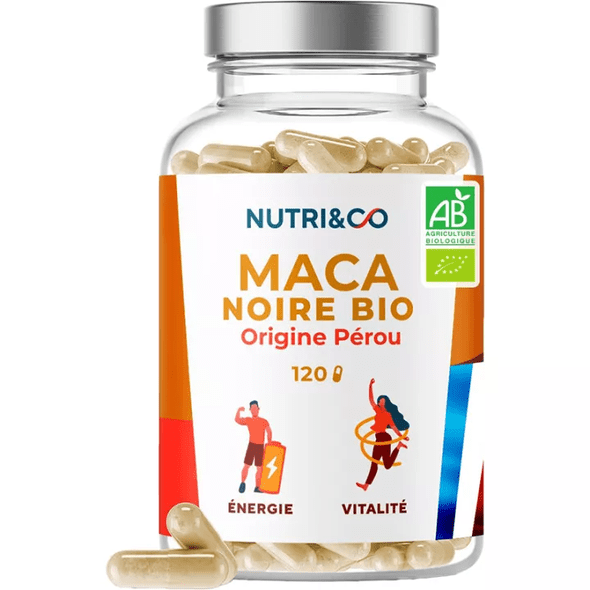 Nutri&Co Organic Black Maca 120 capsules - TrustMedUSA