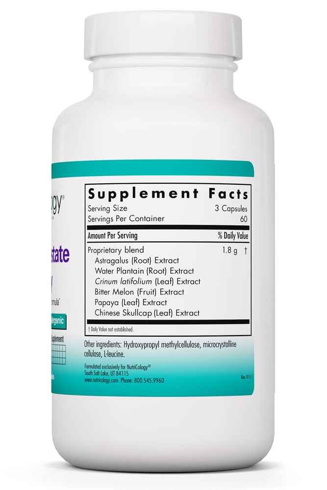 NutriCology Healthy Prostate & Ovary - Herbal Blend with Crinum Latifolium - Hormone Support for Men & Women - Vegetarian Capsules - Hypoallergenic Formula - 60 Servings - 180 Count - TrustMedUSA