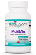 NutriCology MultiMin - Essential Mineral Blend with Macro Trace & Ultra Trace Minerals - Supports Mineral Balance Absorption & Cellular Function - 120 Servings - 120 Vegetarian Capsules - TrustMedUSA