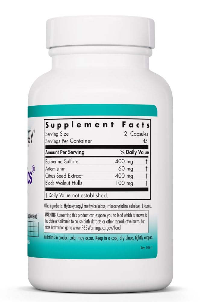 Nutricology TriBiotics - Berberine Artemisinin Botanical Blend - Gastrointestinal Support - Hypoallergenic - 45 Servings - 90 Capsules - TrustMedUSA