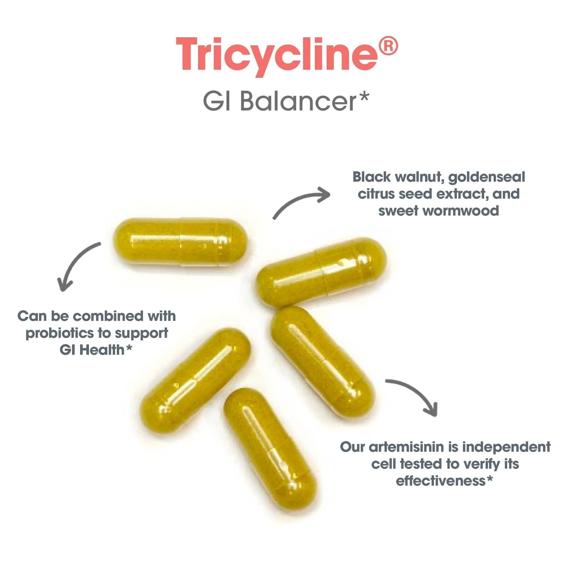 Nutricology TriBiotics - Berberine Artemisinin Botanical Blend - Gastrointestinal Support - Hypoallergenic - 45 Servings - 90 Capsules - TrustMedUSA