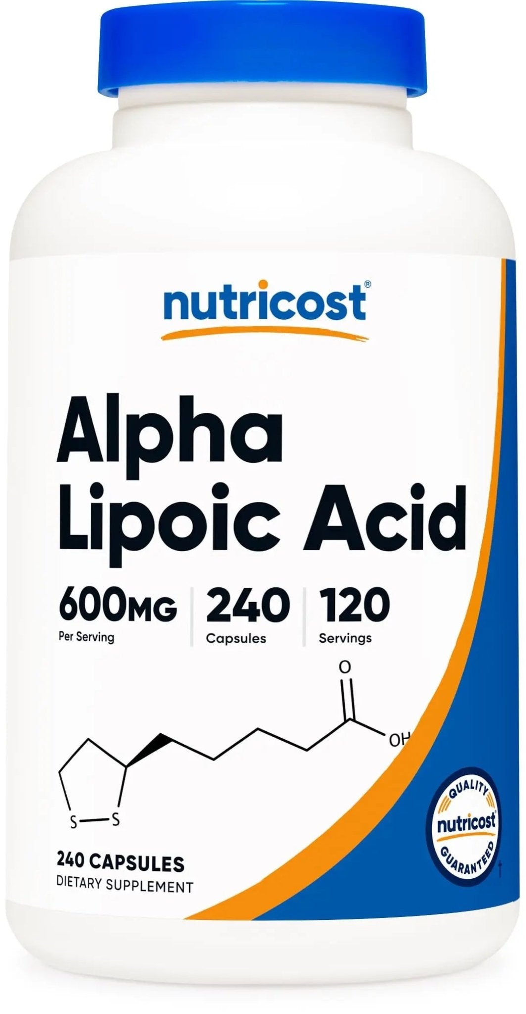 Nutricost Alpha Lipoic Acid 600mg Per Serving, 240 Capsules - Gluten Free, Vegetarian Capsules, Soy Free & Non-GMO - TrustMedUSA