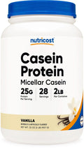 Nutricost Casein Protein Powder 2lb Vanilla - Micellar Casein, Gluten Free, Non-GMO - TrustMedUSA