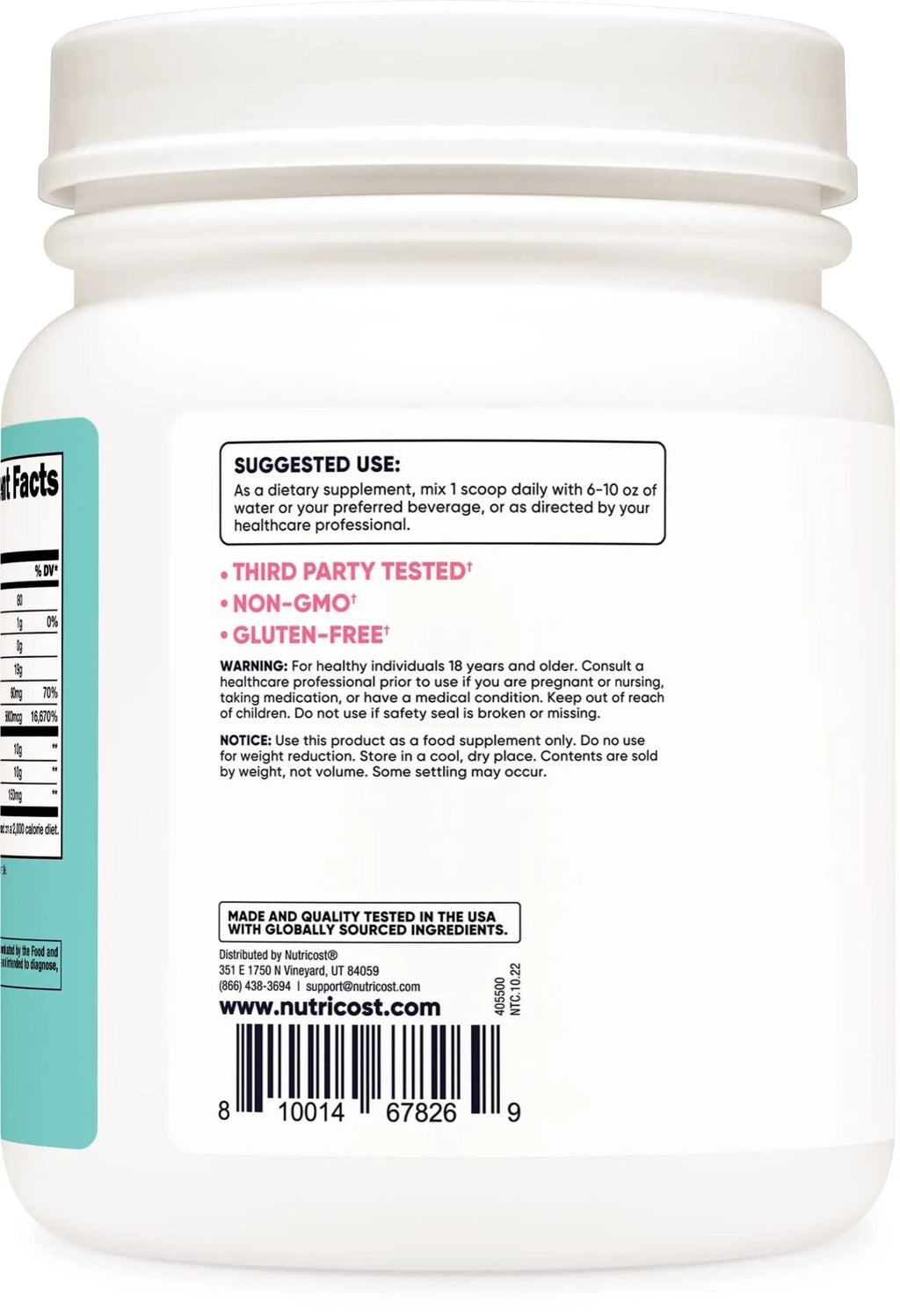 Nutricost Collagen for Women 30 Servings (Unflavored) - Grass-Fed Collagen Peptides - TrustMedUSA