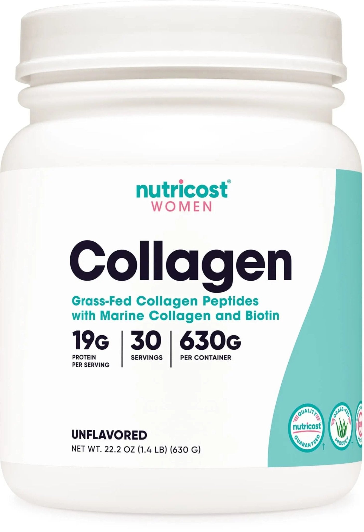 Nutricost Collagen for Women 30 Servings (Unflavored) - Grass-Fed Collagen Peptides - TrustMedUSA