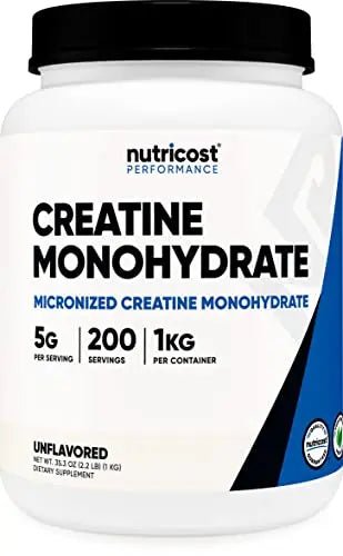 Nutricost Creatine Monohydrate Micronized Powder (1 KG) - Pure Creatine Monohydrate - TrustMedUSA