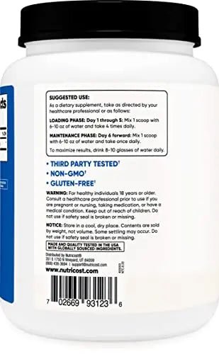 Nutricost Creatine Monohydrate Micronized Powder (1 KG) - Pure Creatine Monohydrate - TrustMedUSA