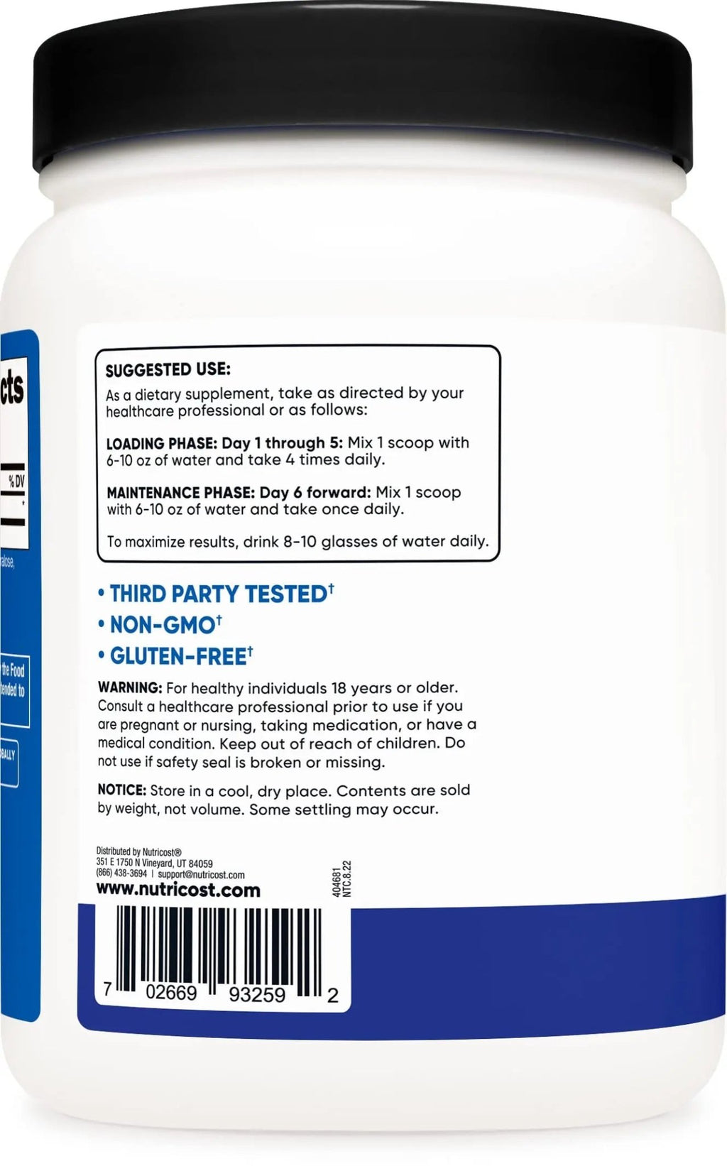 Nutricost Creatine Monohydrate Powder (Blue Raspberry), 500 Grams (1.1 LBS) - TrustMedUSA