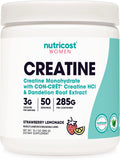 Nutricost Creatine Monohydrate Powder for Women, Micronized, Strawberry Lemonade - TrustMedUSA