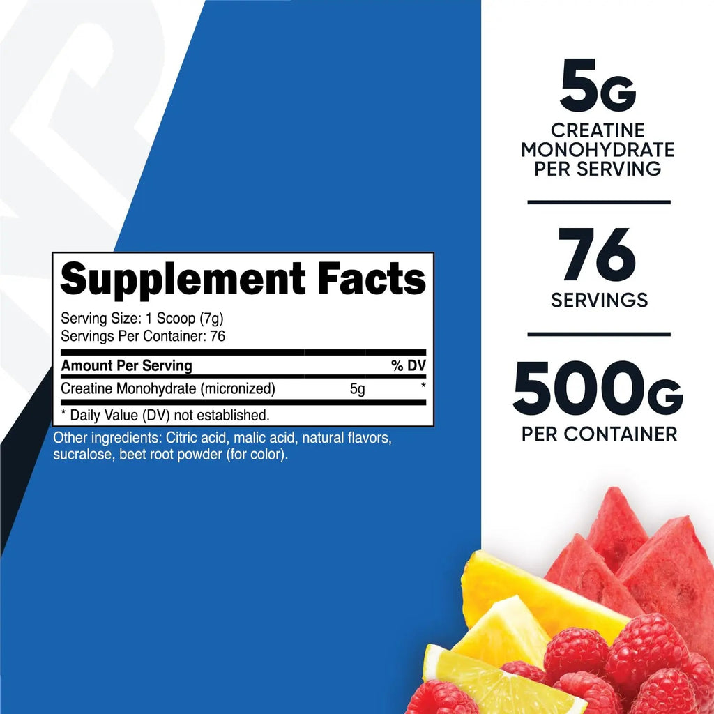 Nutricost Creatine Monohydrate Powder (Fruit Punch, 500 Gram) - TrustMedUSA