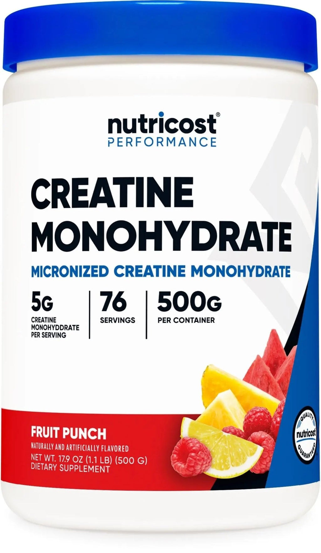 Nutricost Creatine Monohydrate Powder (Fruit Punch, 500 Gram) - TrustMedUSA