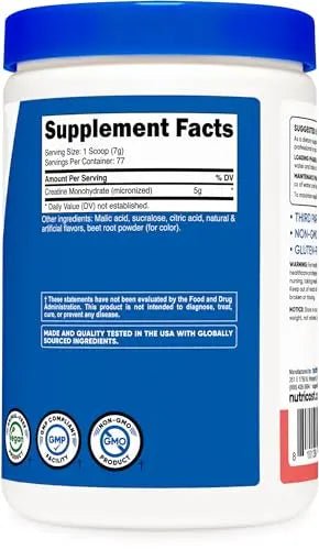 Nutricost Creatine Monohydrate Powder (Watermelon, 500 Gram) - Micronized Creatine - TrustMedUSA
