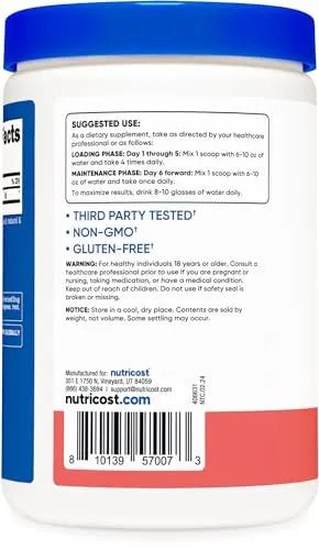 Nutricost Creatine Monohydrate Powder (Watermelon, 500 Gram) - Micronized Creatine - TrustMedUSA