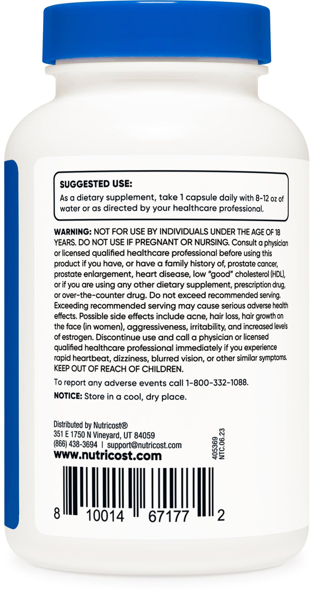 Nutricost DHEA 100mg, 240 Capsules - Gluten Free, Soy Free, Non-GMO, Supplement - TrustMedUSA