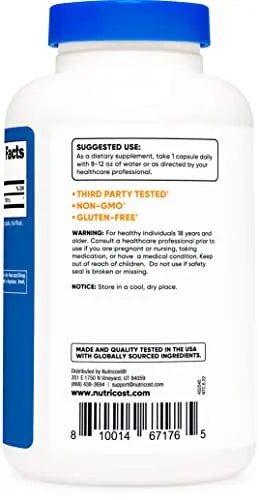 Nutricost Inositol Capsules 500mg, 240 Capsules - Veggie Capsules, Non-GMO, Gluten - TrustMedUSA