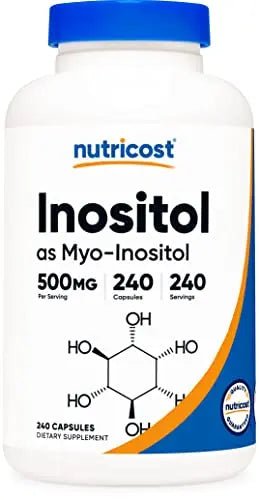 Nutricost Inositol Capsules 500mg, 240 Capsules - Veggie Capsules, Non-GMO, Gluten - TrustMedUSA