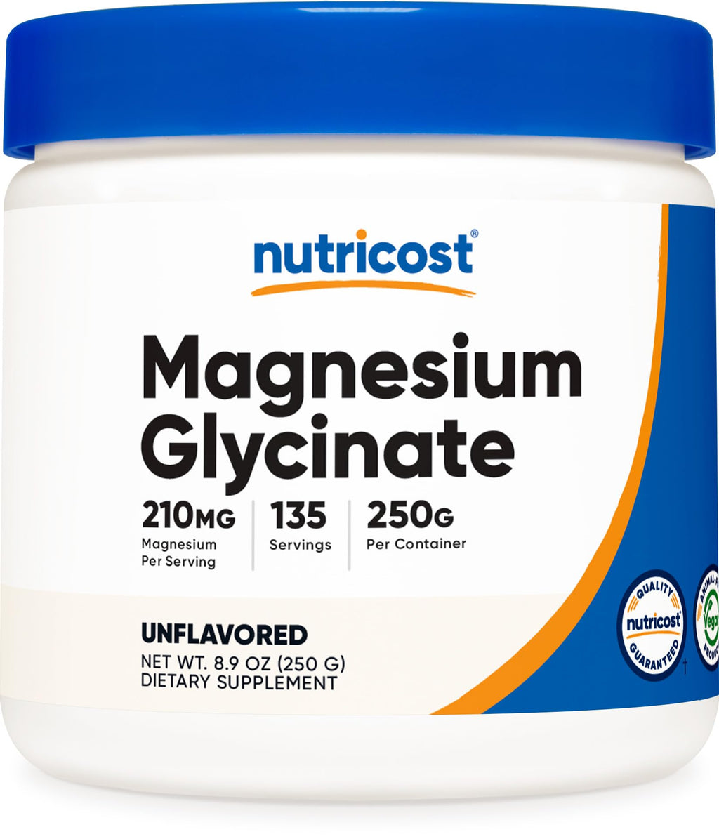 Nutricost Magnesium Glycinate Powder (250 Grams) (Unflavored) - TrustMedUSA