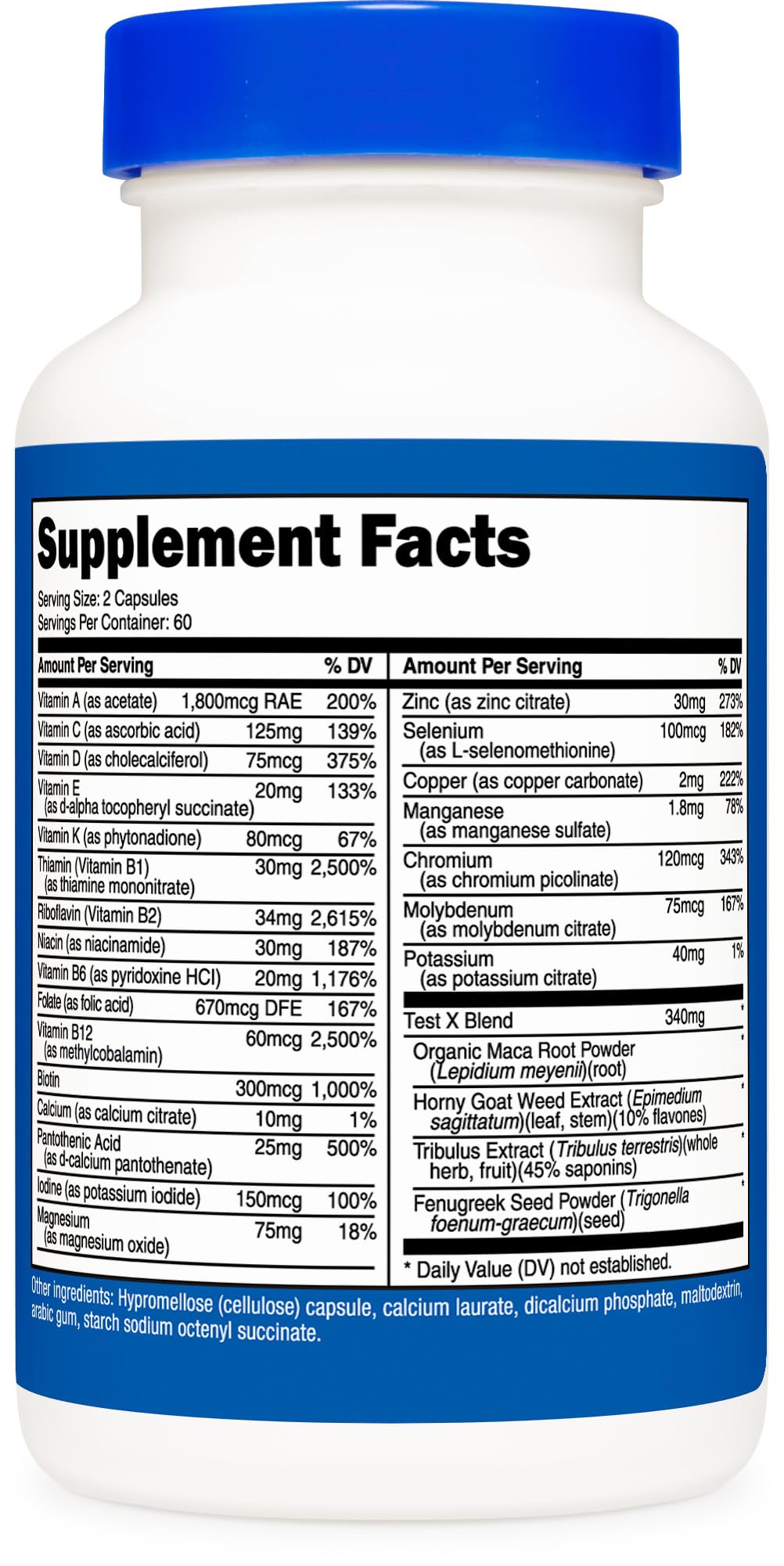 Nutricost Multivitamin for Men 120 Capsules - Vitamins and Minerals for The Healthy Man - TrustMedUSA