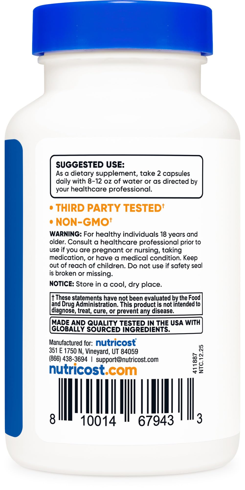 Nutricost Multivitamin for Men 120 Capsules - Vitamins and Minerals for The Healthy Man - TrustMedUSA