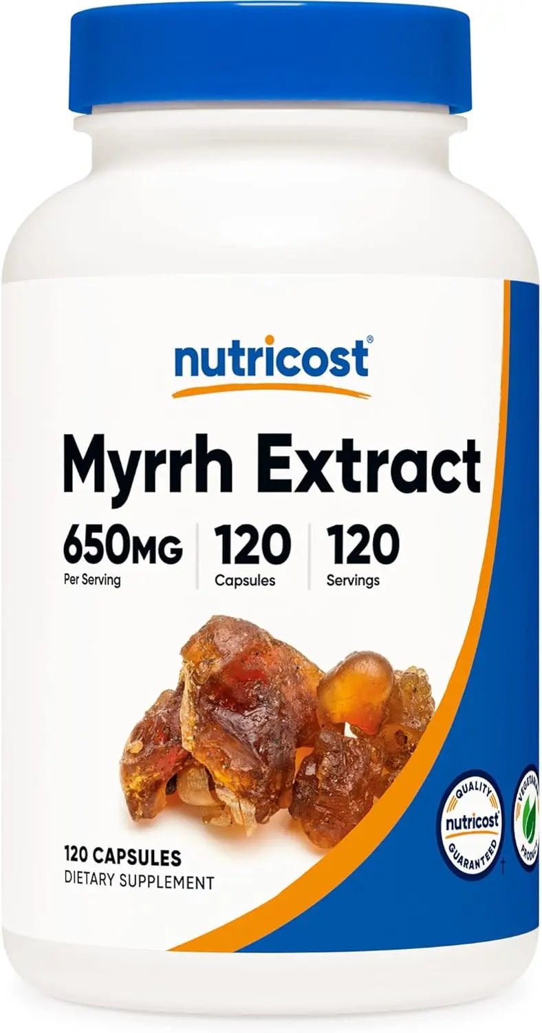 Nutricost Myrrh Extract Capsules 650 MG, 120 Capsules - Gluten Free - TrustMedUSA