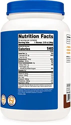 Nutricost Whey Protein Concentrate (Chocolate) 2LBS - Gluten Free & Non-GMO - TrustMedUSA