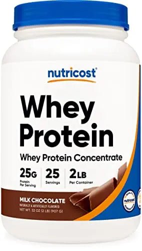 Nutricost Whey Protein Concentrate (Chocolate) 2LBS - Gluten Free & Non-GMO - TrustMedUSA